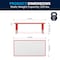 Flash Furniture Rectangle Activity Table, Plastic, Steel, Red YU-YCY-060-RECT-TBL-RED-GG - alternate 7